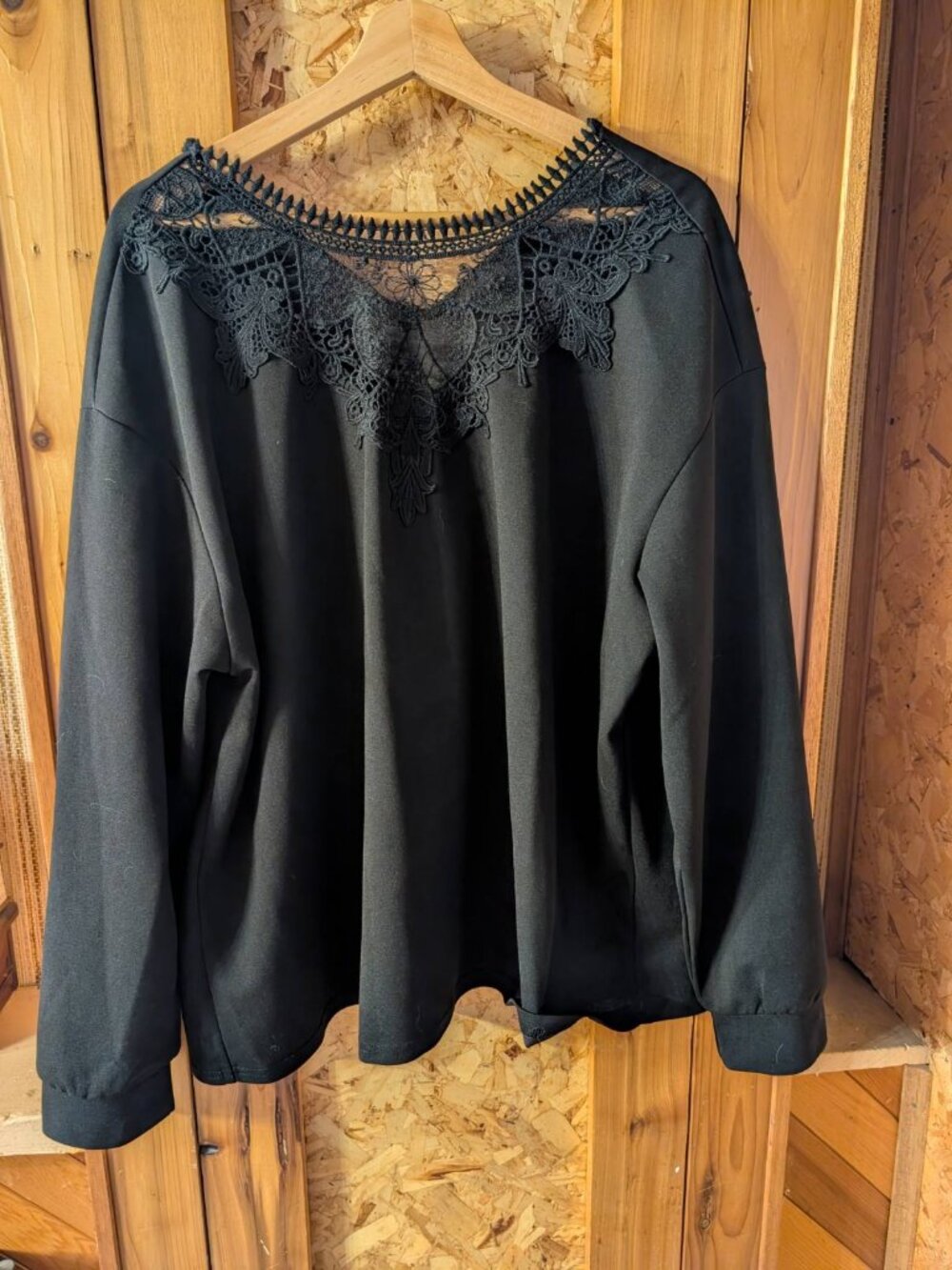 SHEIN Black 3XL Blouse